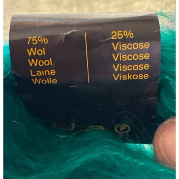 Kranenburg Marjo Teal Wool & Viscose Yarn  3 Skeins Knitting Crochet Warm Soft - Picture 2 of 4